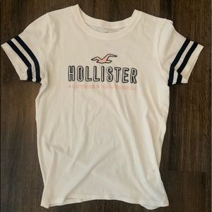 hollister logo top, size, s, color white